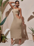 Crop Cami Top Skinny Halter Dress