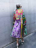 Paisley Scarf Print Belted Kimono